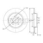 TOMEX Brakes Bremsscheibe